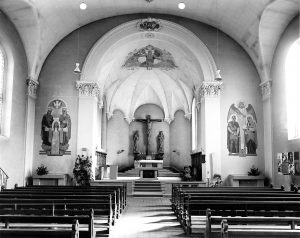 Kirche nach der Renovation von 1952 (Quelle Pfarreimitglied)